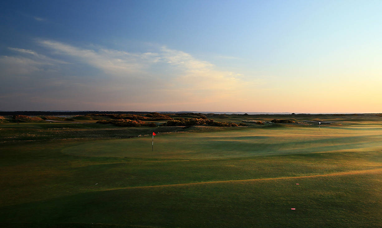 The 10th hole, which shares its green with the eighth